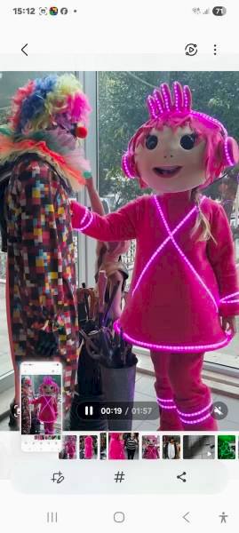 Led isikli maskot Led isikli maskot